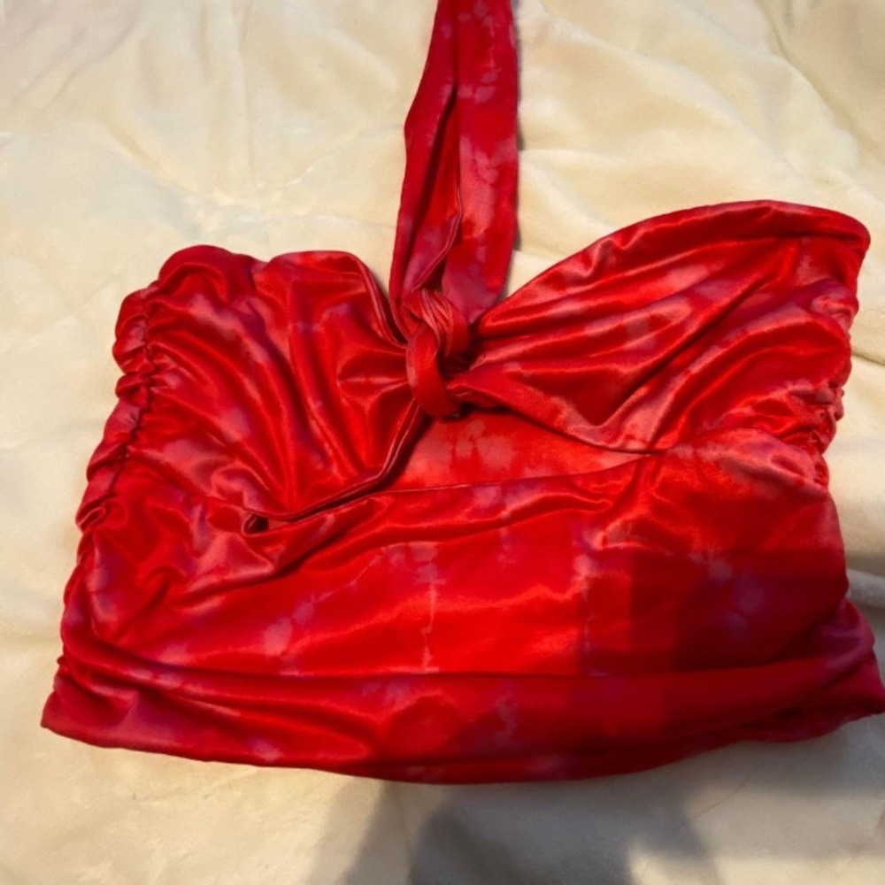 I.AM.GIA hot pink halter tie top!